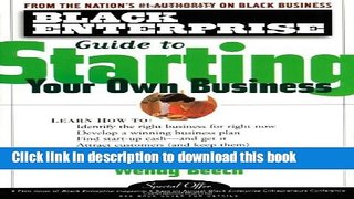 Books Black Enterprise Guide to Starting Your Own Business Free Online