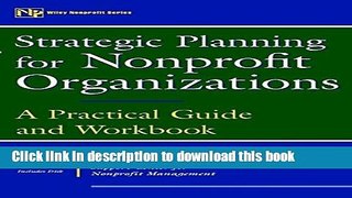 Ebook Strategic Planning for Nonprofit Organizations: A Practical Guide and Workbook (Wiley