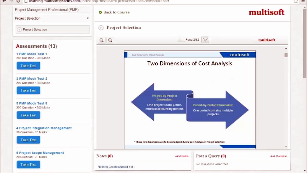 PMP (Project Selection) MVA