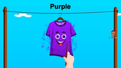 Learn Colors for Children Toddlers Kids Babies with Color Shirts Crazy Kids Rhymes