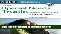 Books Special Needs Trusts: Protect Your Child s Financial Future (Special Needs Trust: Protect