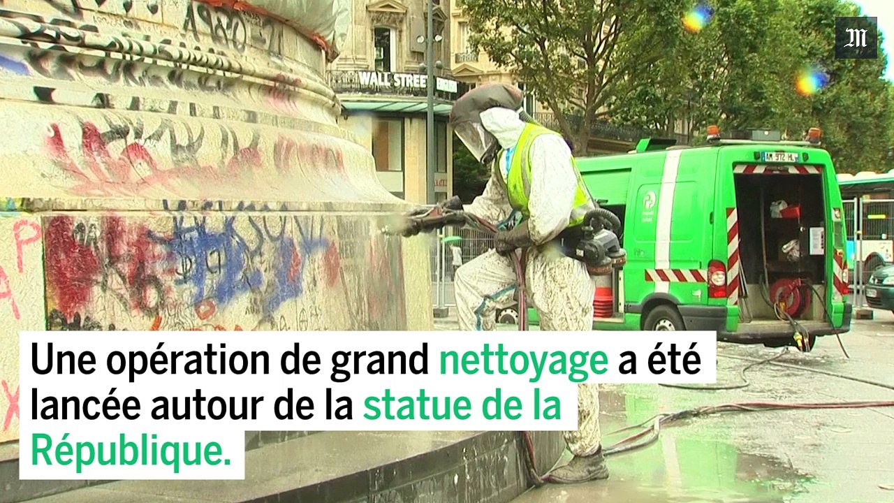 Paris : Opération nettoyage pour la place de la République