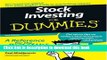 Books Stock Investing For Dummies (For Dummies (Lifestyles Paperback)) Free Online