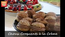 Choux Croquants à la Crème - Chocolate Cream Puffs - الشو بالشوكولاتة