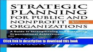 Ebook Strategic Planning for Public and Nonprofit Organizations (text only) 3rd (Third) edition by