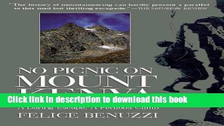 Books No Picnic on Mount Kenya: A Daring Excape, A Perilous Climb Free Online KOMP