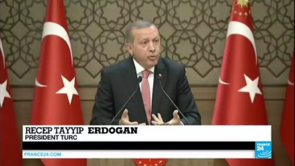 Turquie : Recep Tayyip Erdogan accuse l'occident de soutenir le terrorisme et les putschistes