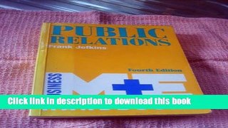 Ebook Public Relations (M   E Handbook Series) Free Online