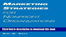 Books Marketing Strategies for Nonprofit Organizations Full Online