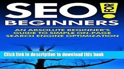 Books SEO for Beginners | An Absolute Beginner s Guide to Simple On-Page Search Engine