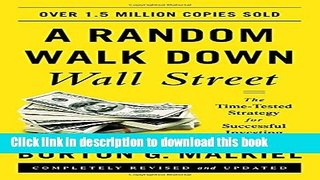 Books A Random Walk Down Wall Street: The Time-Tested Strategy for Successful Investing (Eleventh