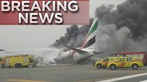 Emirates Flight EK521 on Fire Video at Dubai International Airport