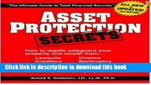 Books Asset Protection Secrets; Book on Asset Protection and Asset Management Full Online