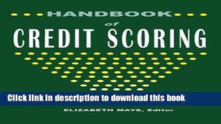 Ebook Handbook of Credit Scoring Free Online