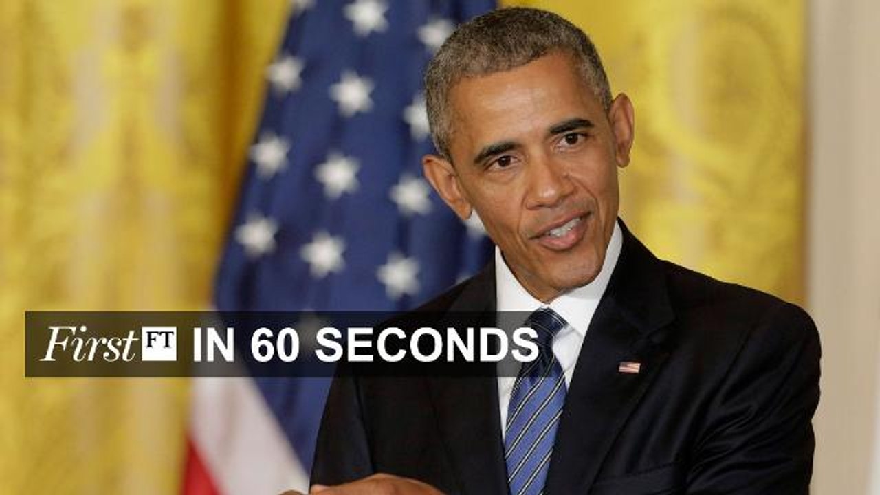 FirstFT - Obama slams Trump, municipal elections in South Africa