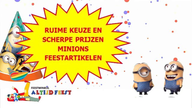 Een Minions verjaardag vier je met Feestwinkel Altijd Feest!