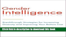 Books Gender Intelligence: Breakthrough Strategies for Increasing Diversity and Improving Your