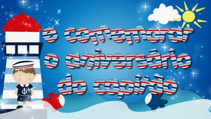 CONVITE ANIMADO VIRTUAL - MENINO MARINHEIRO