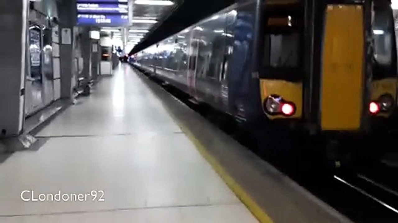 Govia Thameslink Class 377 departs City Thameslink station