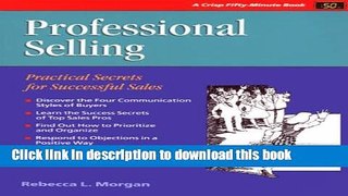 Ebook Professional Selling : Practical Secrets for Successful Sales (Fifty Minute series) (Crisp