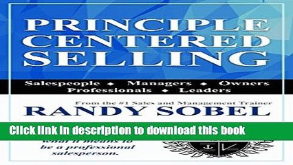 Books Principle Centered Selling Full Online