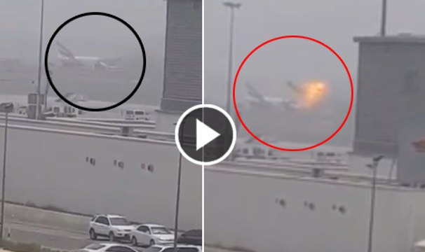 Emirates Airline flight crash-lands at Dubai airport