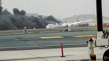 Emirates plane on fire after 'crash landing' at Dubai airport