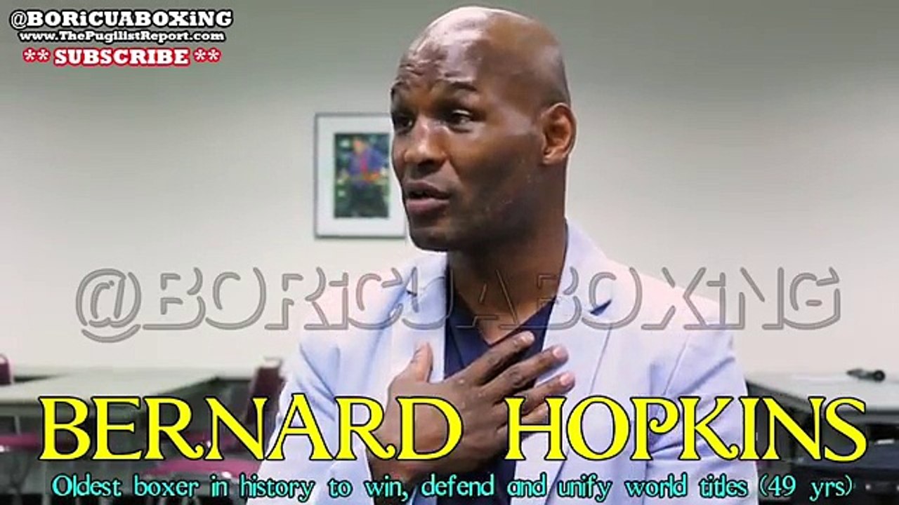 The Great BERNARD HOPKINS Drops Serious Boxing Knowledge!!! MUST SEE