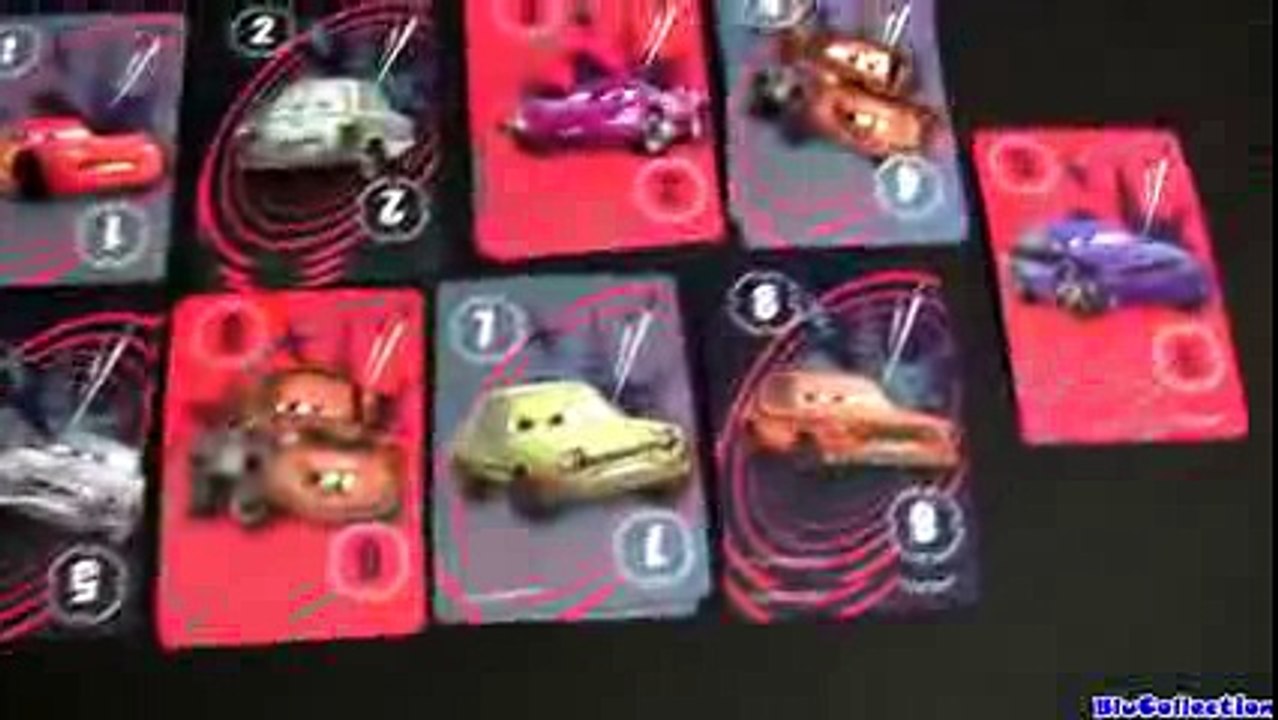 Cars 2 Tub Trading Card Game Lightning McQueen Disney figure Toys Checkers dominoes