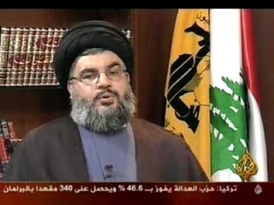 (4\1) حسن نصر الله يعلق حرب لبنان