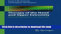 Books Therapy of the Hand and Upper Extremity: Rehabilitation Protocols Free Online KOMP