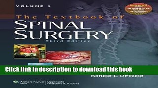 Books The Textbook of Spinal Surgery Full Online KOMP