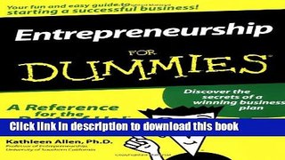 Books Entrepreneurship For Dummies Full Online