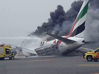 Watch- Plane explodes in Dubai