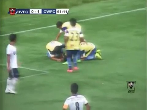 Le Footballeur Peter Biaksangzuala se tue en célébrant son but au football