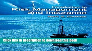 [Read PDF] Introduction to Risk Management and Insurance (9th Edition) Ebook Online