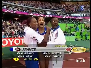 Les françaises championnes du monde du 4x100m (2003)