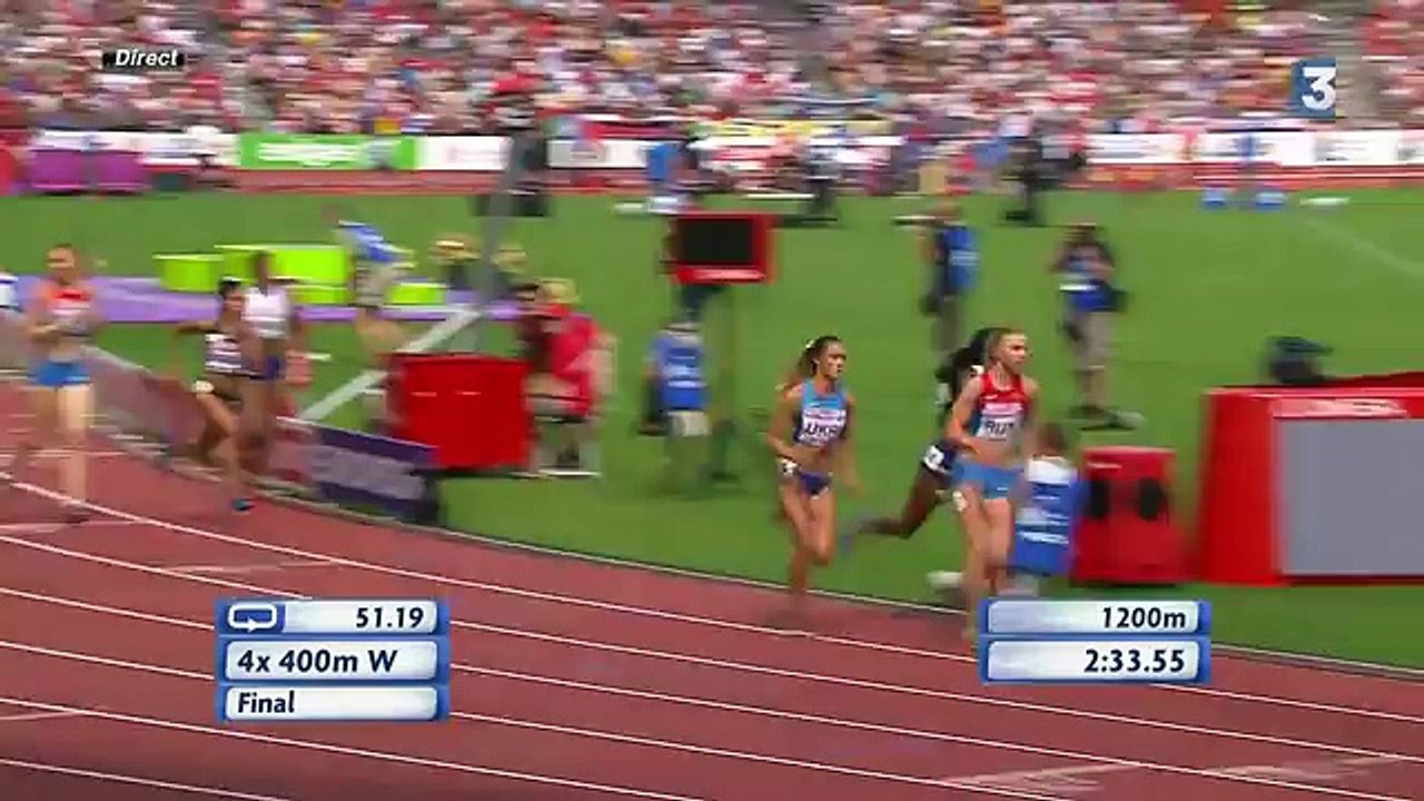Le finish ahurissant du relais 4x400m féminin  (2014)