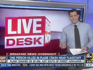 One person killed in plane crash in Flagstaff