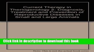 Books Current Therapy in Theriogenology Free Online