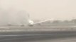 Emirates Plane Skids to a Halt After Emergency Landing