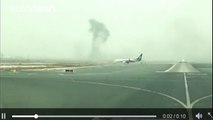Avião da Emirates Airlines incendeia-se ao aterrar no aeroporto do Dubai