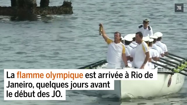 Malgré des manifestations, la flamme olympique est arrivée à Rio