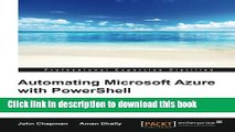 Download  Automating Microsoft Azure with Powershell  Free Books