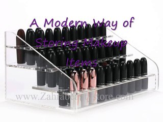 A Modern Way of Storing Makeup Items