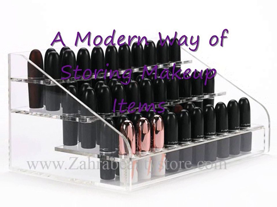 A Modern Way of Storing Makeup Items