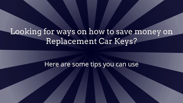 Electronic Key Replacement Savannah, GA