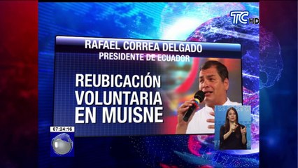 Correa- “Hay signos de una reactivación económica en el país”