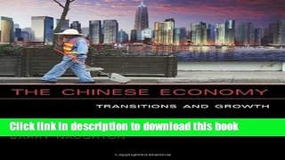 [Read PDF] The Chinese Economy: Transitions and Growth (MIT Press) Download Free