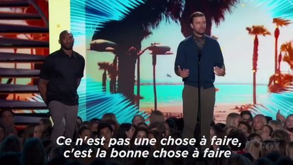 Discours de Justin Timberlake pour la tolérance